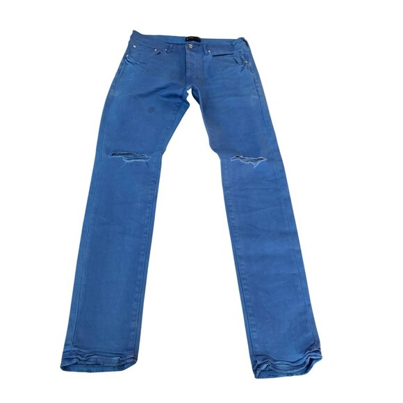 Purple Brand Other - Purple Brand P001 Slim Fit Low Rise Slim Leg R. Blue Jean Men's Pants, Sz 32 NWT